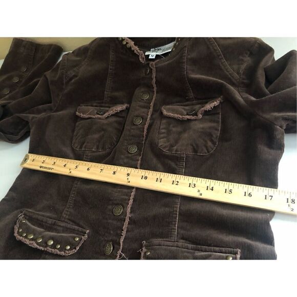 Ivy Jane Womens  Jacket Embroidered Cross Logo Buttons SZ M - Picture 10 of 14